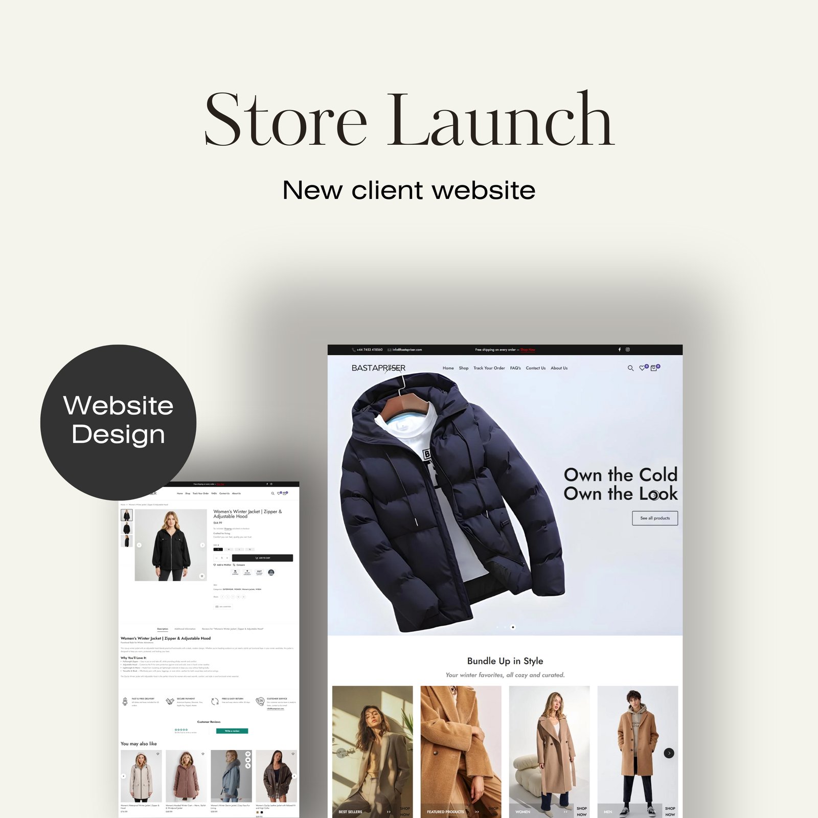 Modern Neutral Website Launch Phone Tablet Mockup Instagram Post