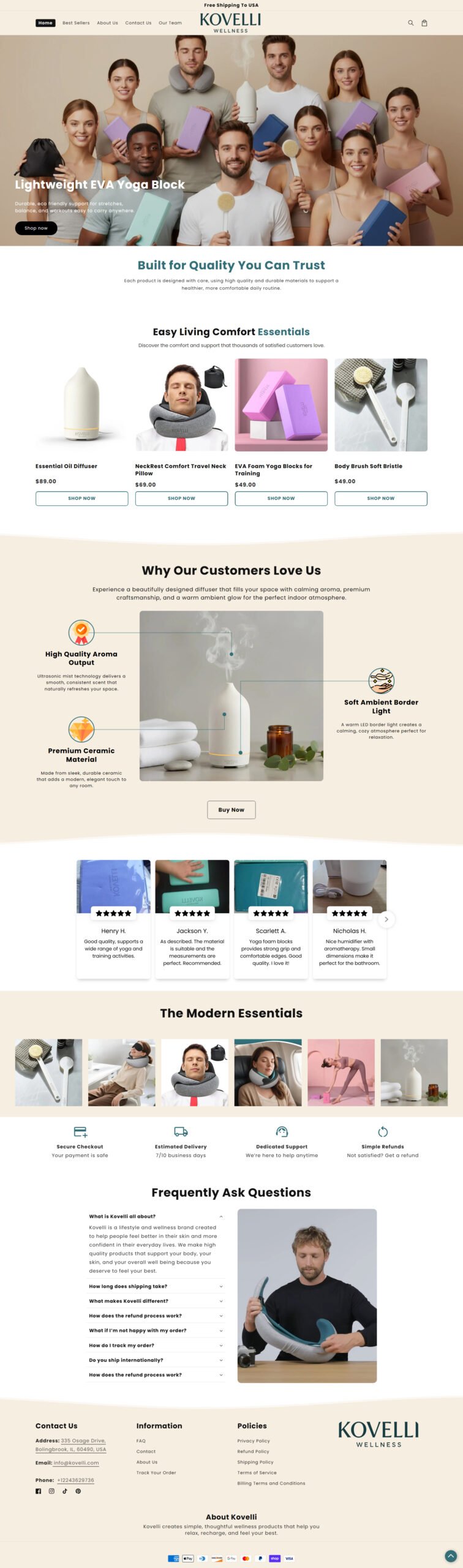 Health & Wellness Store - Full Website Preview