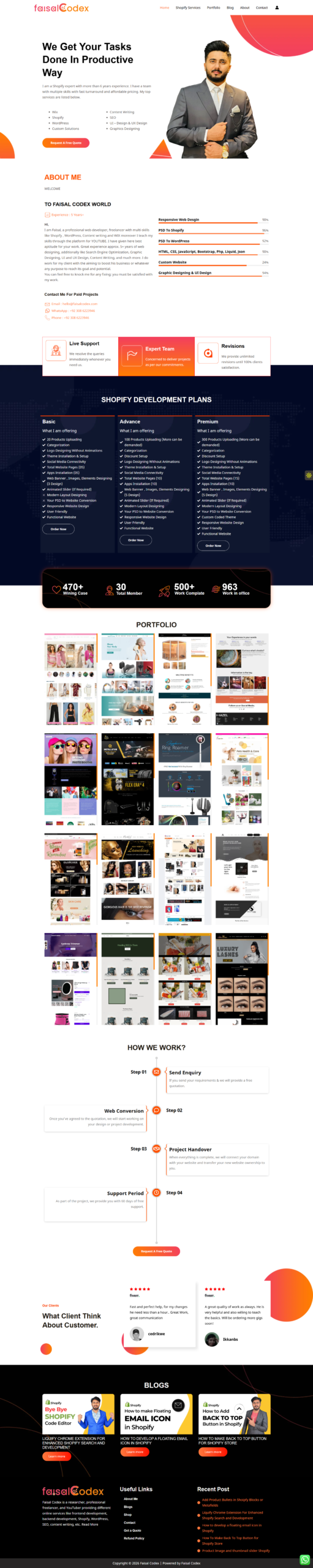 Faisal Codex - Full Website Preview