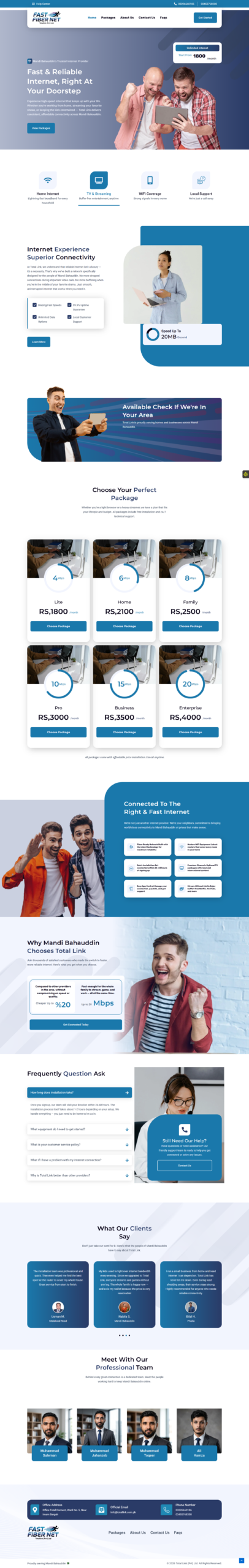 Total Link - Full Website Preview
